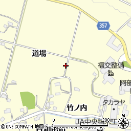 福島県郡山市日和田町道場周辺の地図