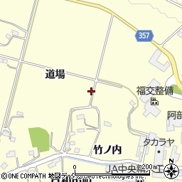 福島県郡山市日和田町（道場）周辺の地図