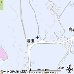 福島県田村市船引町船引堰田周辺の地図