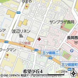 新潟県長岡市三ツ郷屋町302周辺の地図