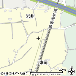 福島県郡山市日和田町堺申田周辺の地図