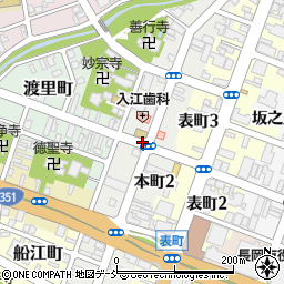 新潟県長岡市本町周辺の地図