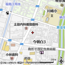 新潟県長岡市今朝白3丁目周辺の地図