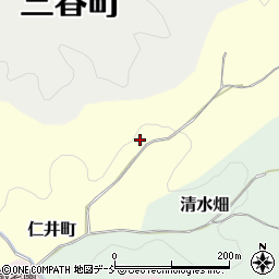 福島県三春町（田村郡）仁井町周辺の地図