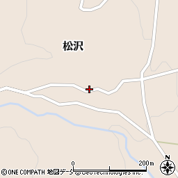 福島県会津美里町（大沼郡）松沢（南通）周辺の地図
