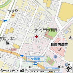 新潟県長岡市三ツ郷屋町26周辺の地図