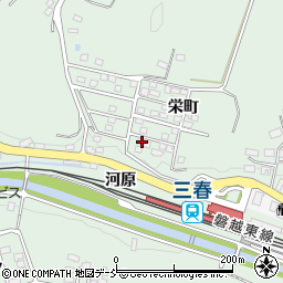 福島県田村郡三春町平沢栄町2-42周辺の地図