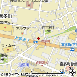 喜多町公民館周辺の地図