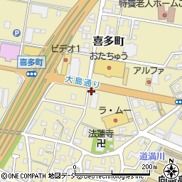 新潟県長岡市喜多町335周辺の地図