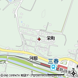 福島県田村郡三春町平沢栄町2-25周辺の地図