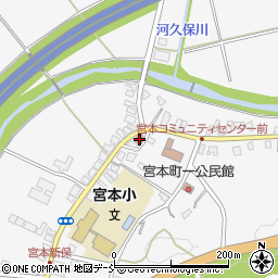 宮本郵便局周辺の地図
