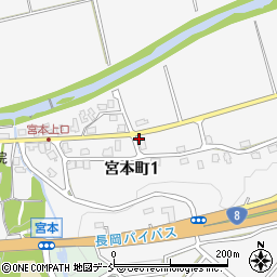 新潟県長岡市宮本町1丁目150周辺の地図