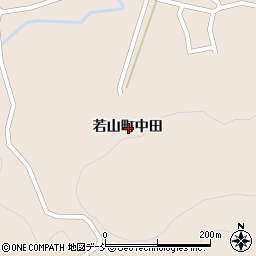 石川県珠洲市若山町中田周辺の地図