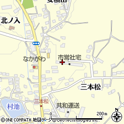 市営三本松団地７７－２－２棟周辺の地図