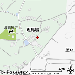 福島県田村市船引町笹山近馬場周辺の地図