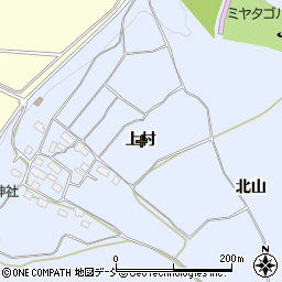 福島県会津若松市門田町大字堤沢上村周辺の地図