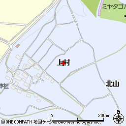 福島県会津若松市門田町大字堤沢（上村）周辺の地図