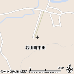 石川県珠洲市若山町中田ホ周辺の地図