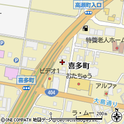 新潟県長岡市喜多町428周辺の地図