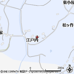 福島県田村市船引町石森江戸内周辺の地図
