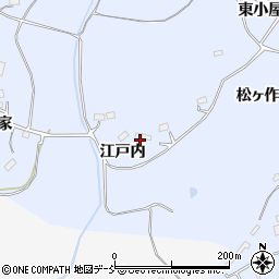 福島県田村市船引町石森（江戸内）周辺の地図