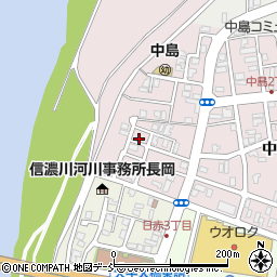 新潟県長岡市中島1丁目4周辺の地図