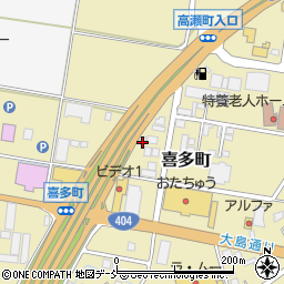 新潟県長岡市喜多町459周辺の地図