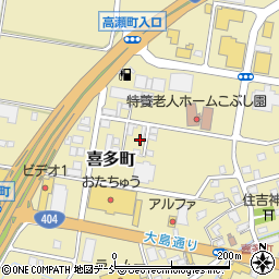 新潟県長岡市喜多町452周辺の地図