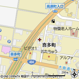 新潟県長岡市喜多町458周辺の地図