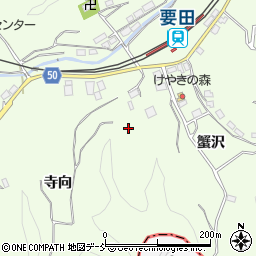 福島県田村市船引町要田周辺の地図