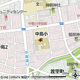 新潟県長岡市中島周辺の地図
