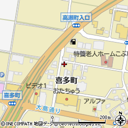 新潟県長岡市喜多町455周辺の地図