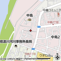 新潟県長岡市中島1丁目周辺の地図