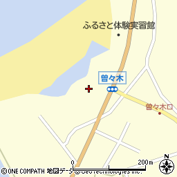 石川県輪島市町野町曽々木シ周辺の地図