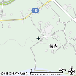 福島県郡山市西田町三町目柳内周辺の地図