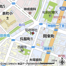 新潟県長岡市呉服町周辺の地図