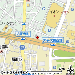マクドナルドイオン長岡店周辺の地図