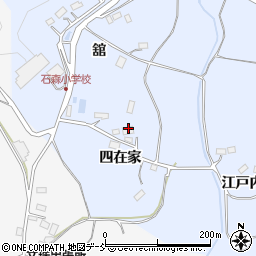 福島県田村市船引町石森四在家周辺の地図