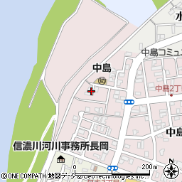 新潟県長岡市中島1丁目13周辺の地図