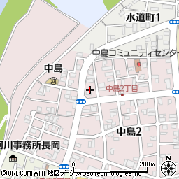 新潟県長岡市中島1丁目10周辺の地図