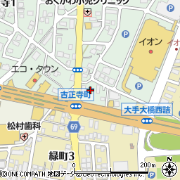 セブンイレブン長岡古正寺店周辺の地図