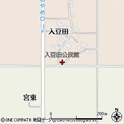 入豆田公民館周辺の地図