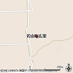 石川県珠洲市若山町広栗周辺の地図