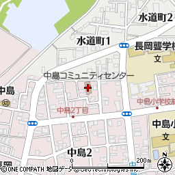 長岡市中島コミュニティセンター周辺の地図