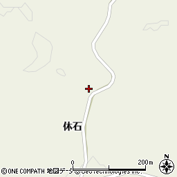 福島県田村市常葉町西向休石121周辺の地図