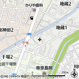 新潟県長岡市地蔵1丁目6-37周辺の地図