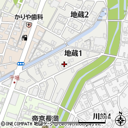 新潟県長岡市地蔵1丁目6周辺の地図