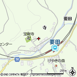 福島県田村市船引町要田寺周辺の地図