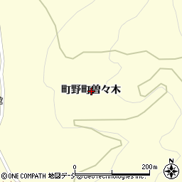 石川県輪島市町野町曽々木周辺の地図