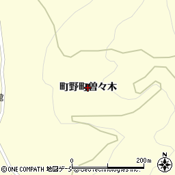 石川県輪島市町野町（曽々木）周辺の地図